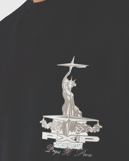  Project X Paris Sweater zwart close up aanzicht