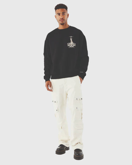 Project X Paris Sweater zwart verre aanzicht