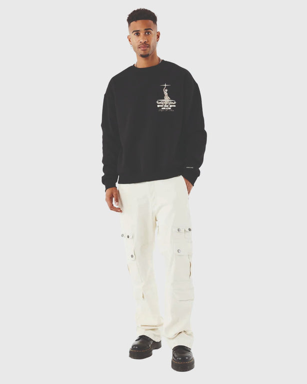 Project X Paris Sweater zwart verre aanzicht