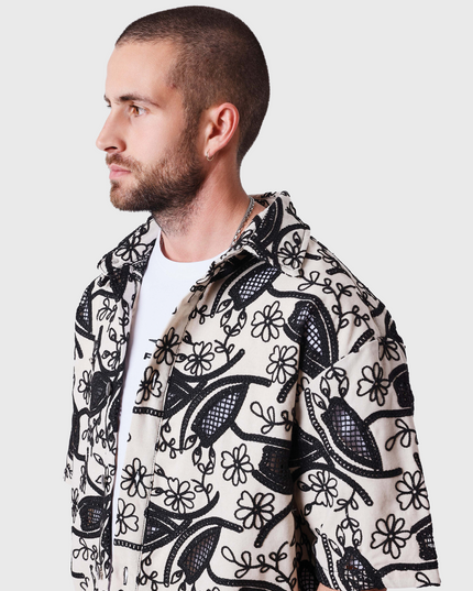 Project X Paris T-shirt Candide Idylle Zwart zijaanzicht 