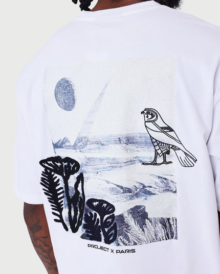 Project X Paris T shirt Brodé wit achtercu