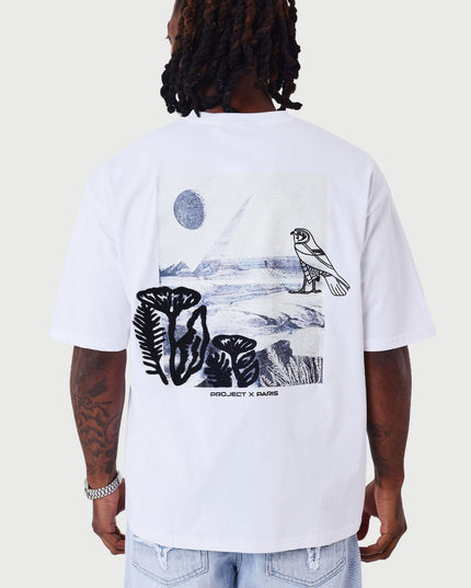 Project X Paris T shirt Brodé wit achter