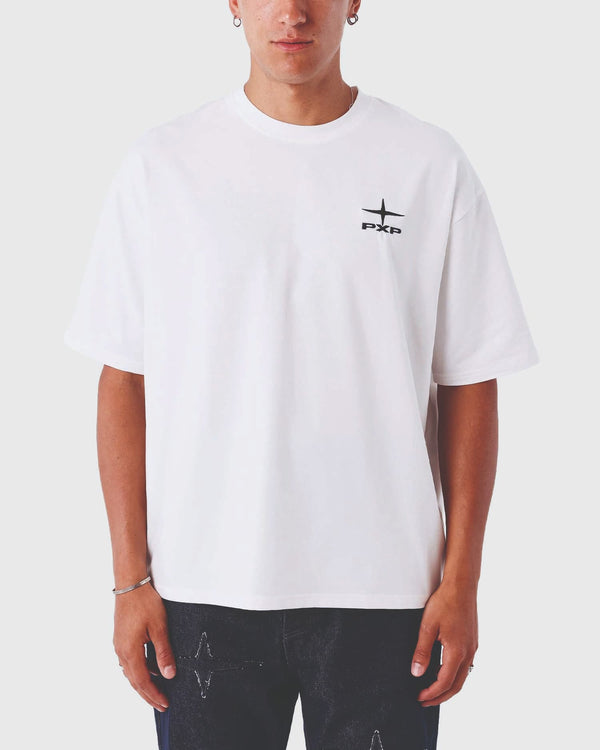 Project X Paris T shirt Graphic Flower Wit vooraanzicht