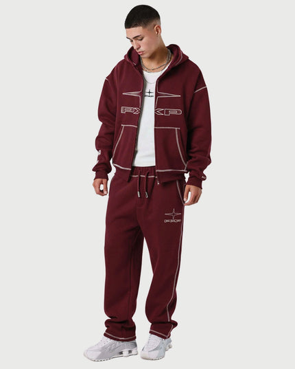 Project X Paris Zip Hoodie UK Drip rood ver voor