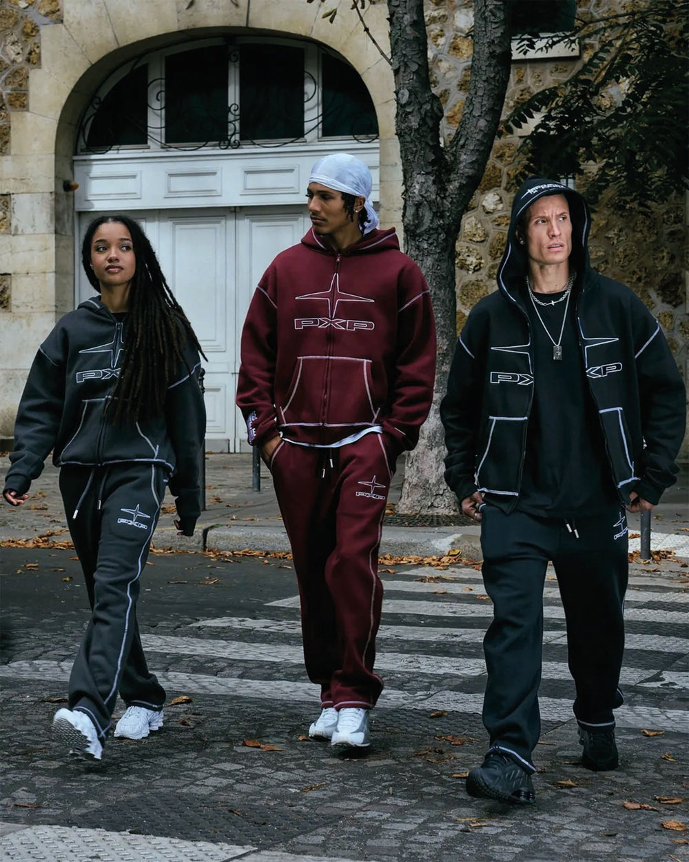 Project X Paris Zip Hoodie UK Drip rood vooraanzicht