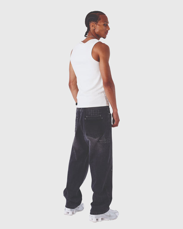 Project X Paris Baggy Denim Zwart achtraanzicht