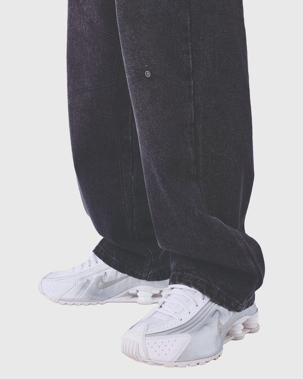 Project X Paris Baggy Denim Zwart  onderkant