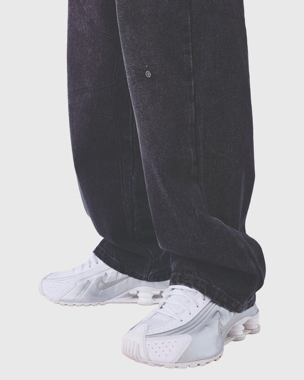 Project X Paris Baggy Denim Zwart  onderkant