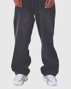Project X Paris Baggy Denim Zwart vooraanzicht