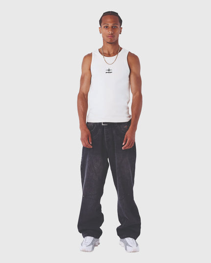 Project X Paris Baggy Denim Zwart foto verre aanzicht