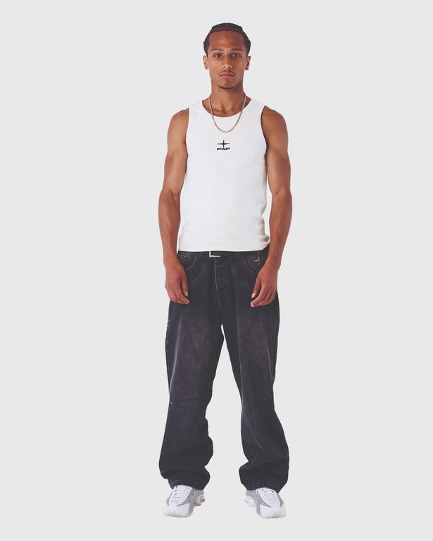 Project X Paris Baggy Denim Zwart foto verre aanzicht