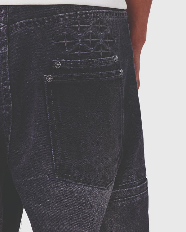 Project X Paris Baggy Denim Zwart pocket foto detail