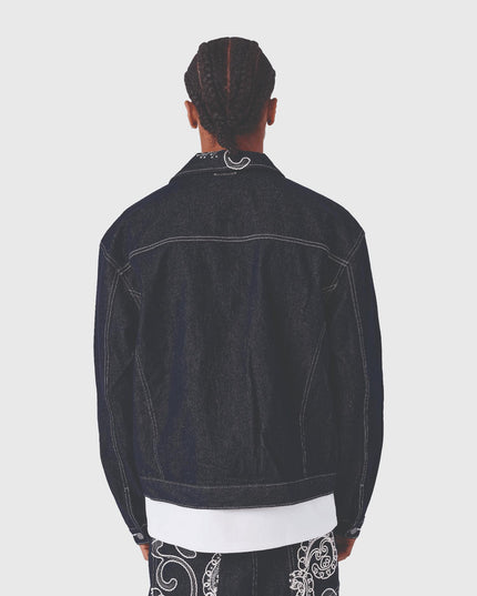 Project X Paris Bandana Jacket Donkerblauw achteraanzicht