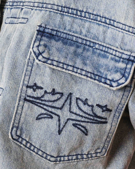 Project X Paris Dames Denim Vest cu logo