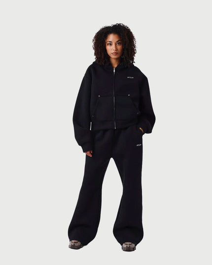 Project X Paris Dames Scuba Pants Zwart verre aanzicht