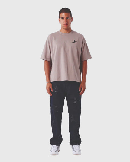 Project X Paris T shirt Graphique Fleur Bruin verre vooraanzicht