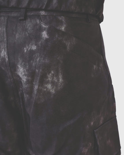 Project X Paris Coal Leather Broek achteraanzicht cu