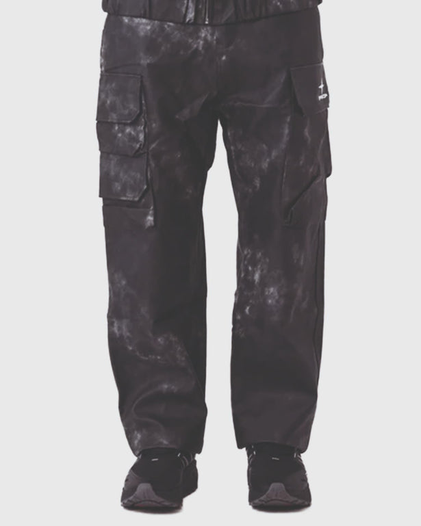 Project X Paris Coal Leather Broek vooraanzicht