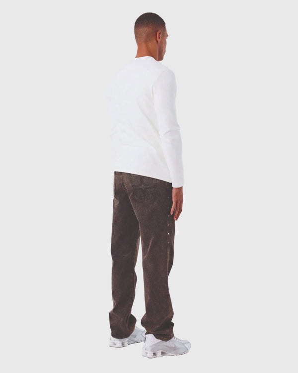 Project X Paris Copper Studs Denim Bruin achteraanzicht