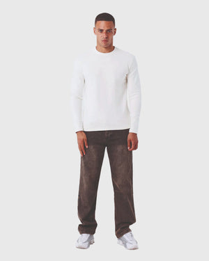 Project X Paris Copper Studs Denim Bruin vooraanzicht model