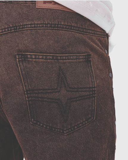 Project X Paris Copper Studs Denim Bruin detail foto zakke 