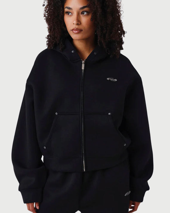 Project X Paris Dames Scuba Vest Zwart vooraanzicht