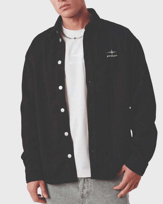 Project X Paris Texture Jacket Zwart vooraanzicth