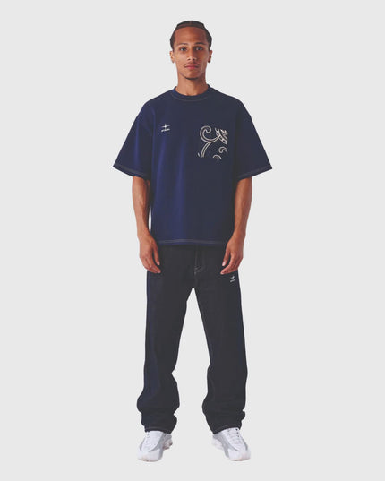 Project X Paris T shirt Bandana Navy verre aanzicht