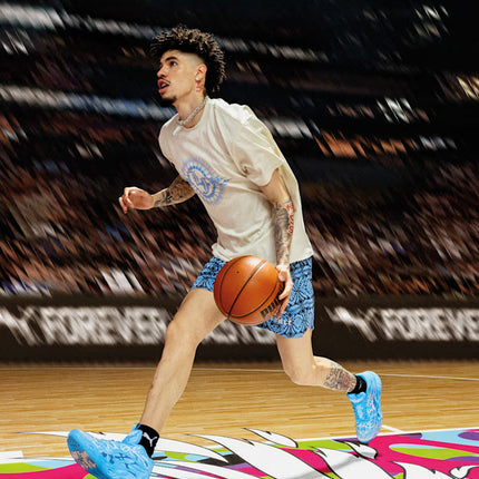 Puma MB.04 La France Basketbalschoen Lichtblauw