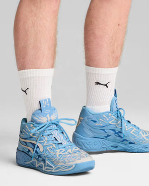 Puma MB.04 La France Basketbalschoen Lichtblauw