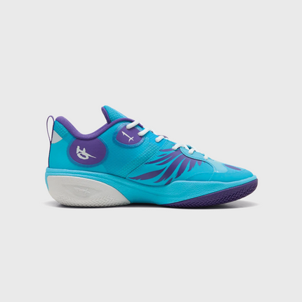 Puma MBWorld.01 JR LaMelo Ball Basketbalschoen Paars binnenkant aanzicht