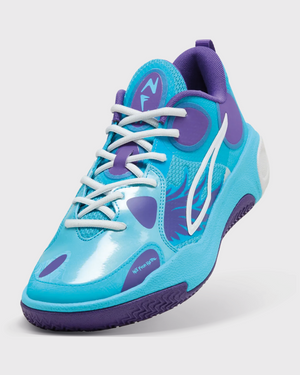 Puma MBWorld.01 LaMelo Ball Basketbalschoen Paars foto overall 