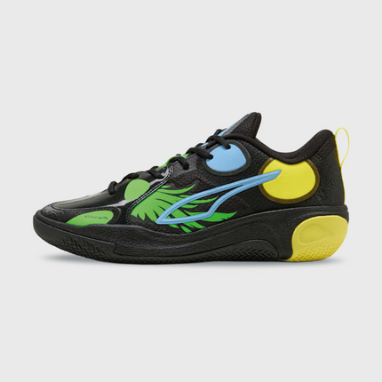 Puma MBWorld.01 LaMelo Ball Basketbalschoen Zwart zijaanzicht
