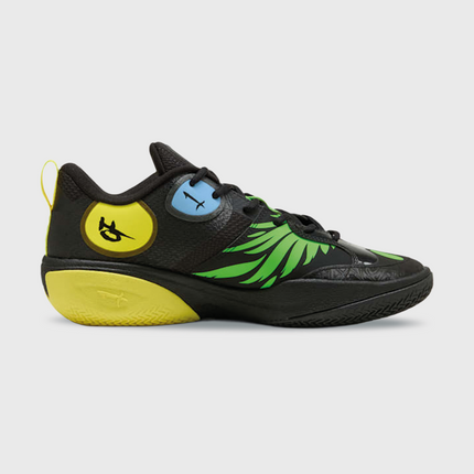 Puma MBWorld.01 LaMelo Ball Basketbalschoen Zwart binnenzijaanzicht