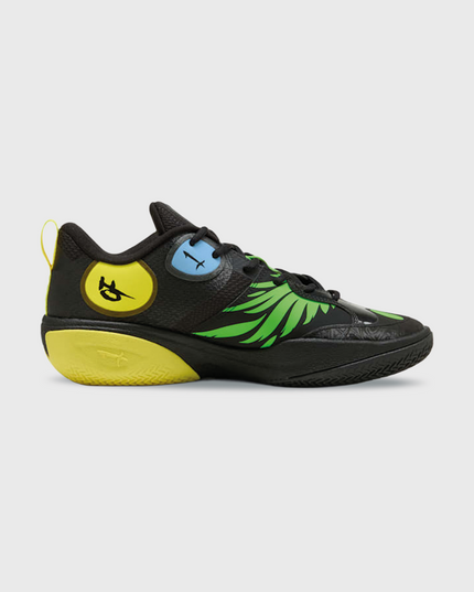 Puma MBWorld.01 LaMelo Ball Basketbalschoen Zwart binnenzijaanzicht