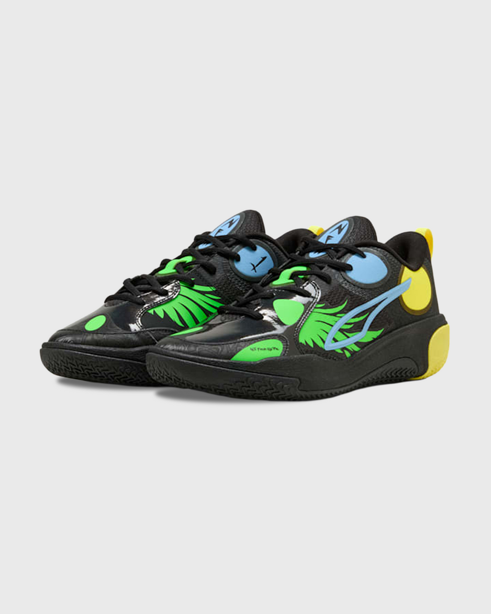 Puma MBWorld.01 LaMelo Ball Basketbalschoen Zwart zijaanzicht
