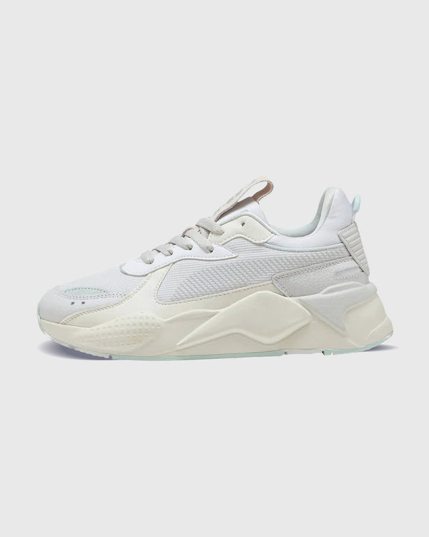 Puma RS-X Soft Dames Sneaker Blauw Linker neusaanzicht