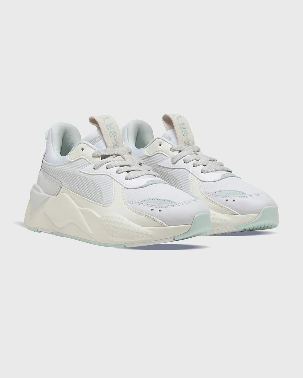 Puma RS-X Soft Dames Sneaker Blauw Linker neusaanzicht