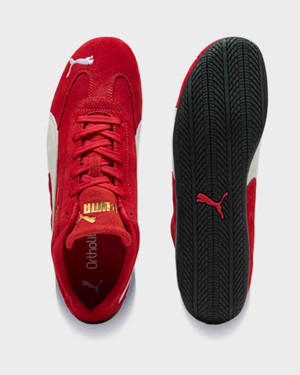 De Puma Speedcat OG Rood boven en zool