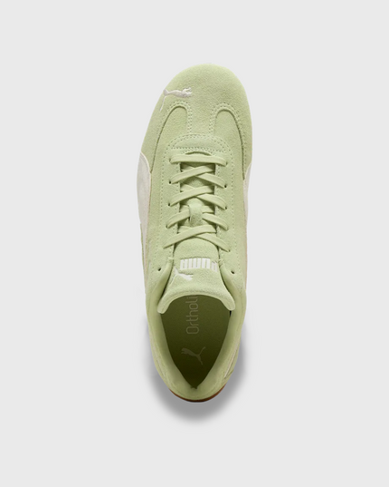 Puma Speedcat OG Sneaker Pistache bovenaanzicht linkerschoen