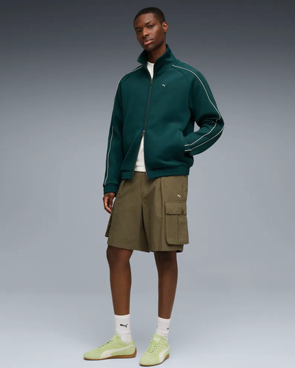 Puma Speedcat OG Sneaker Pistache foto met model streetwear outfit groen bruin pistache