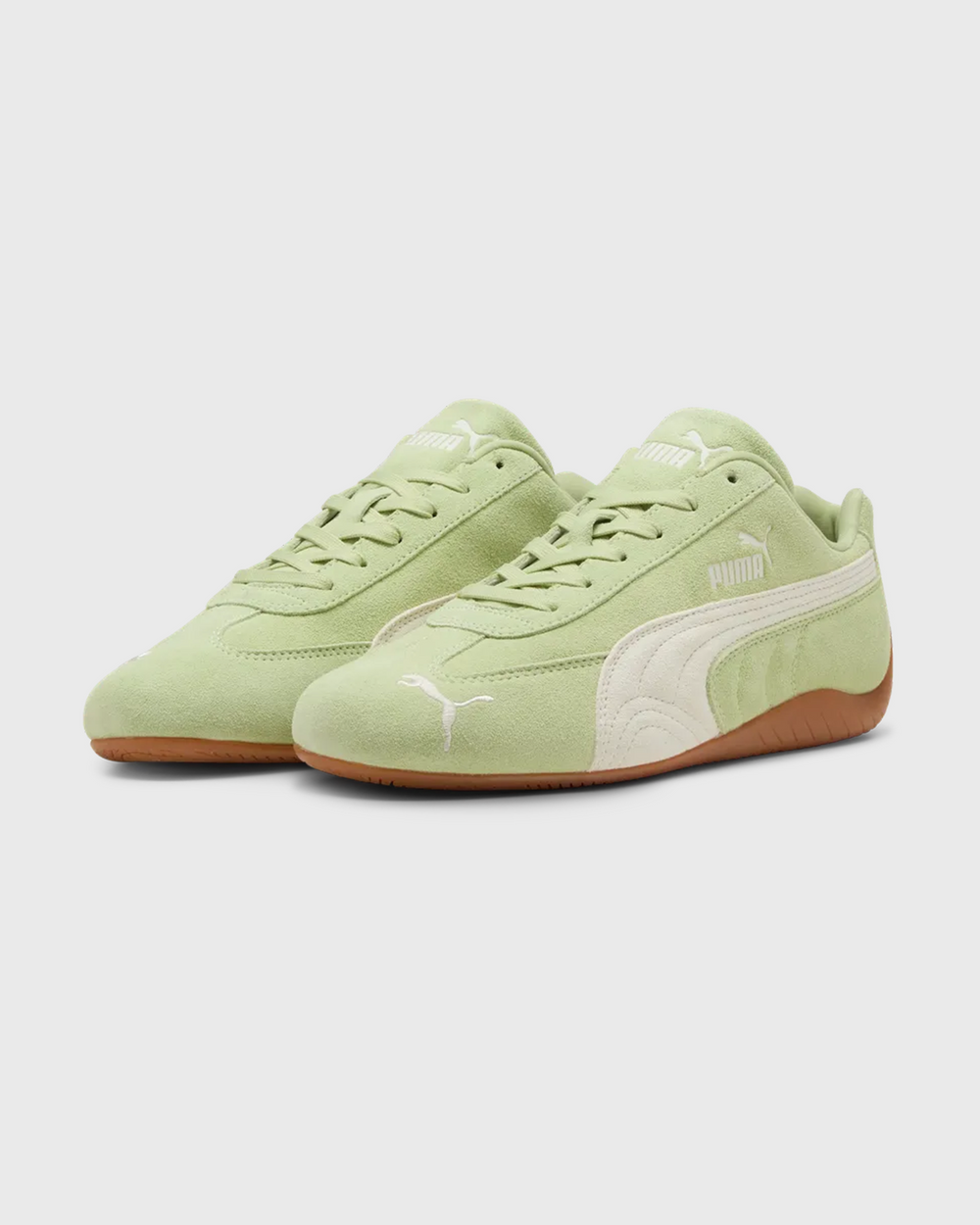 Puma Speedcat OG Sneaker Pistache zijaanzicht linkerschoen