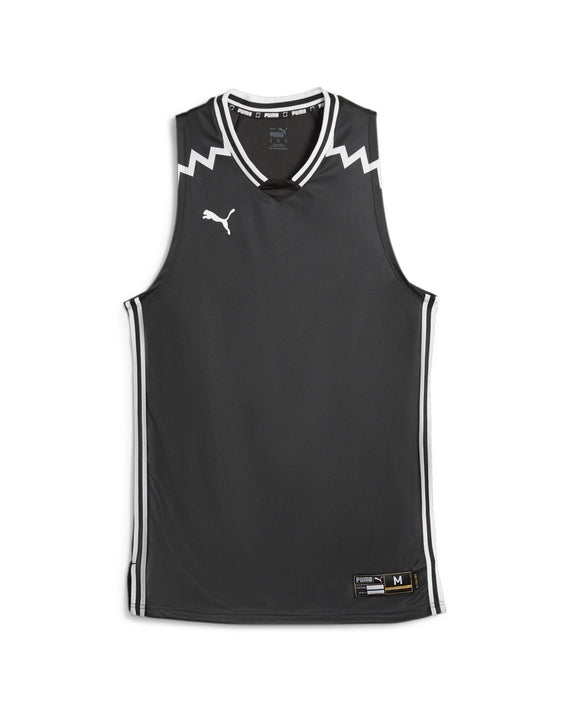 Puma_Hoops_Basketbal_Jersey_dames_Zwart_voor_aanzichtr aanzicht 