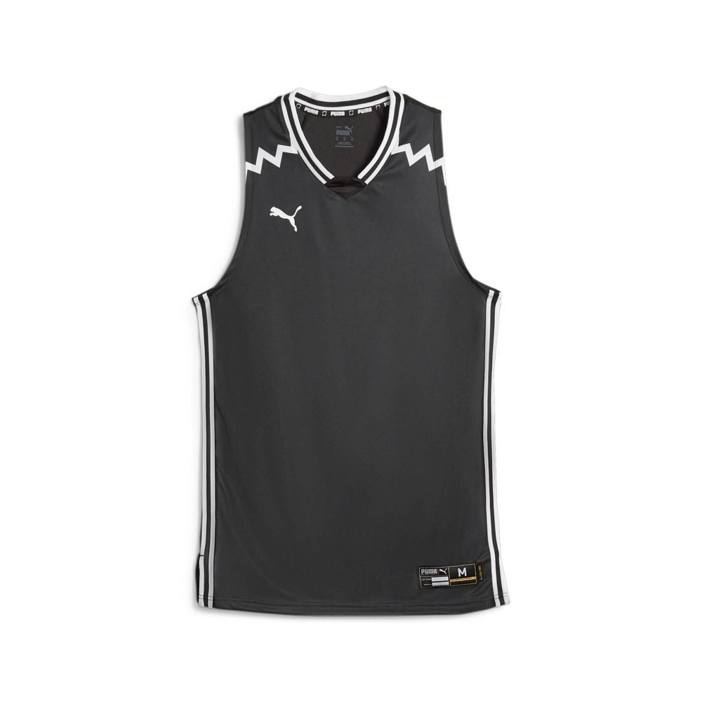 Puma_Hoops_Basketbal_Jersey_dames_Zwart_voor_aanzichtr aanzicht 