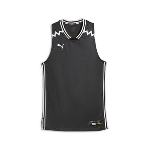 Puma_Hoops_Basketbal_Jersey_dames_Zwart_voor_aanzichtr aanzicht 