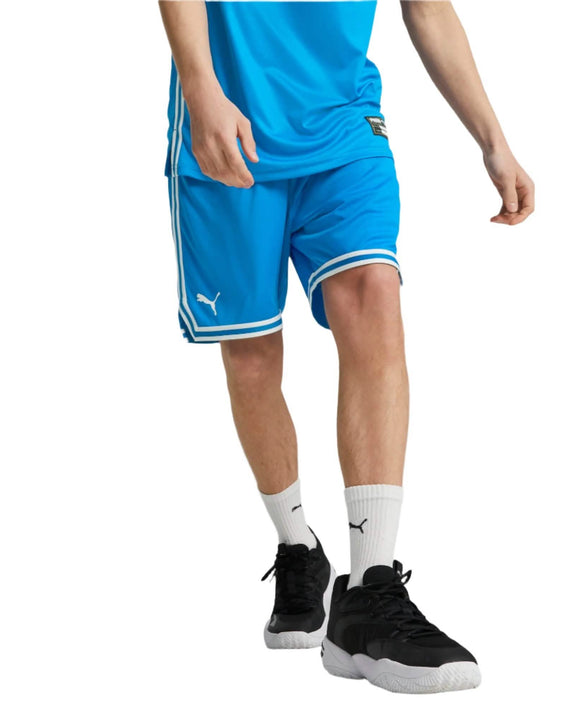 Puma Hoops Basketbal Short Heren Blauw
