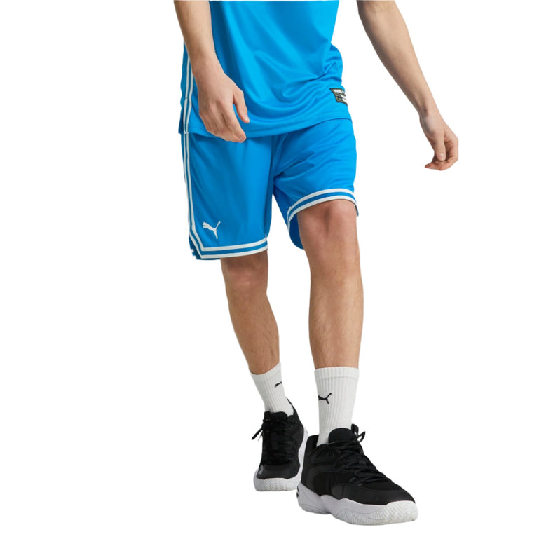 Puma Hoops Basketbal Short Heren Blauw