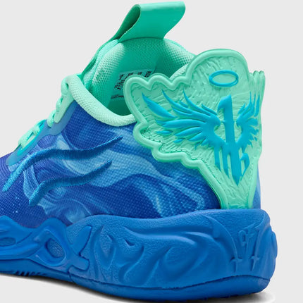 Puma MB.04 Low LaMelo Ball Basketbalschoen JR Blauw