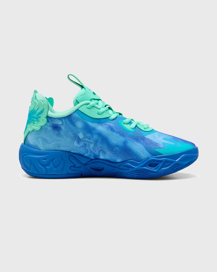 Puma MB.04 Low LaMelo Ball Basketbalschoen JR Blauw