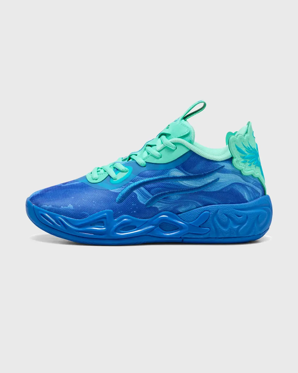 Puma MB.04 Low LaMelo Ball Basketbalschoen JR Blauw